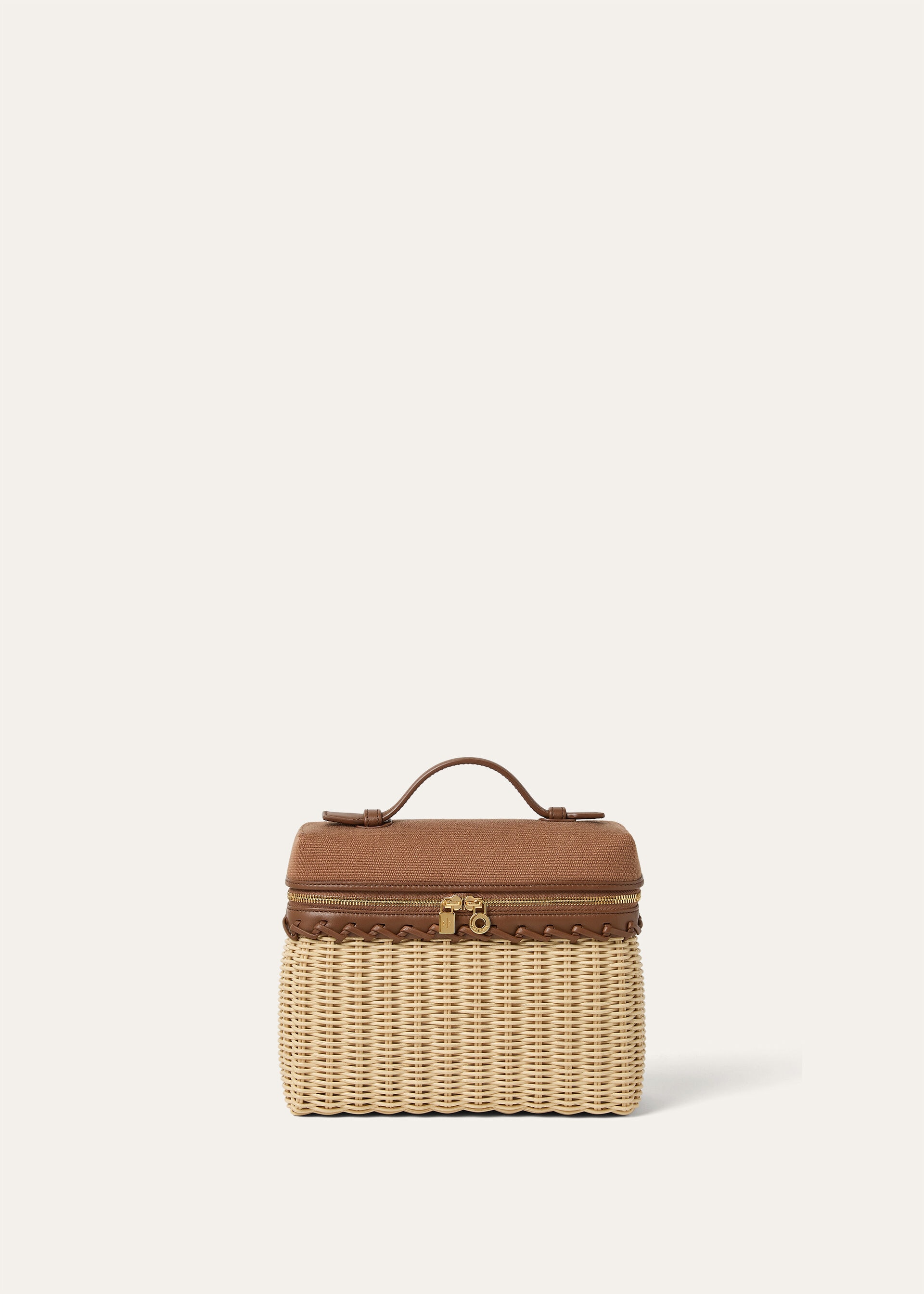 EXTRA POCKET L19 NS WICKER/CANVAS/ROUNDED LTH