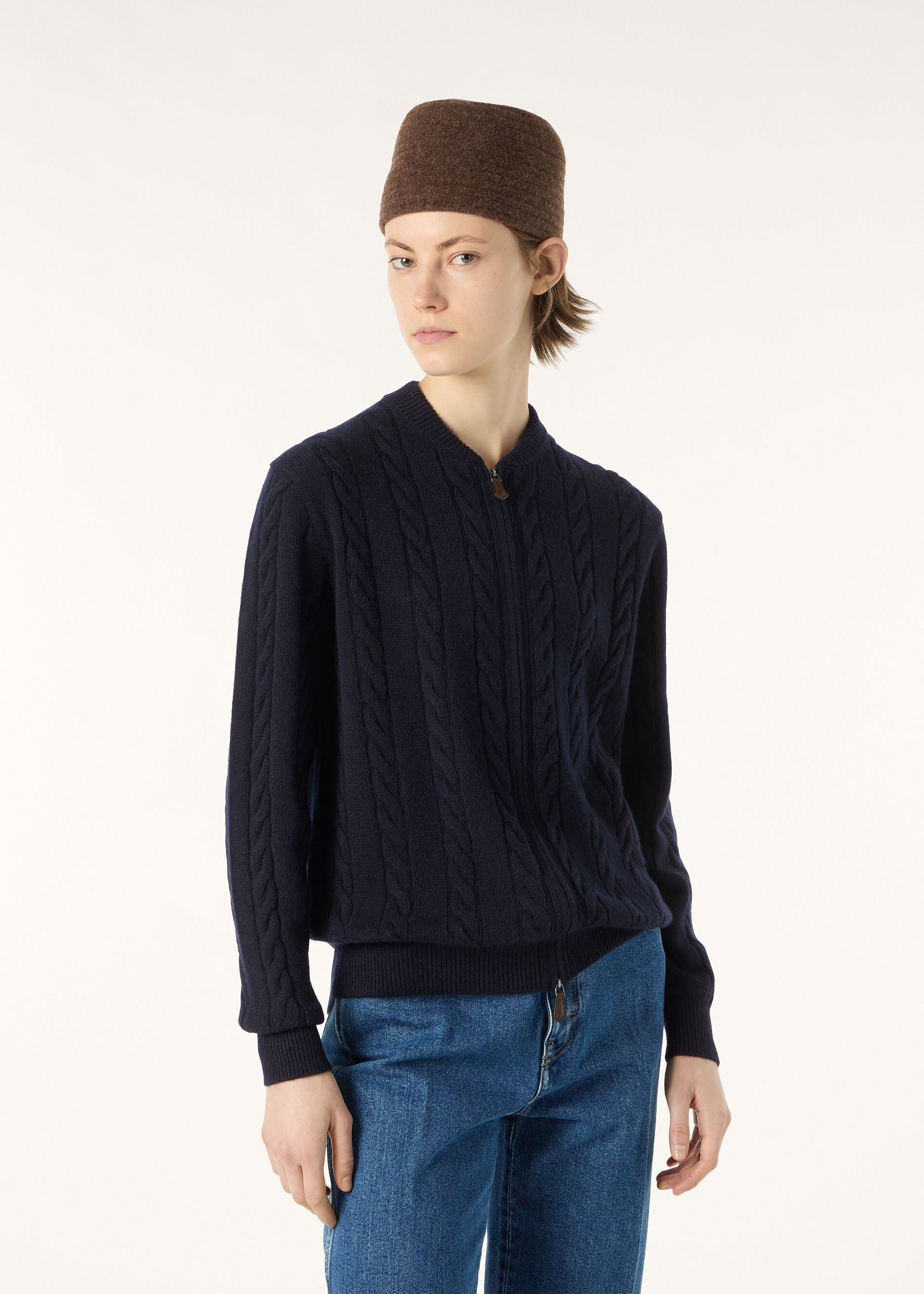 CEDAR BOMBER SWEATER CASH GG 8