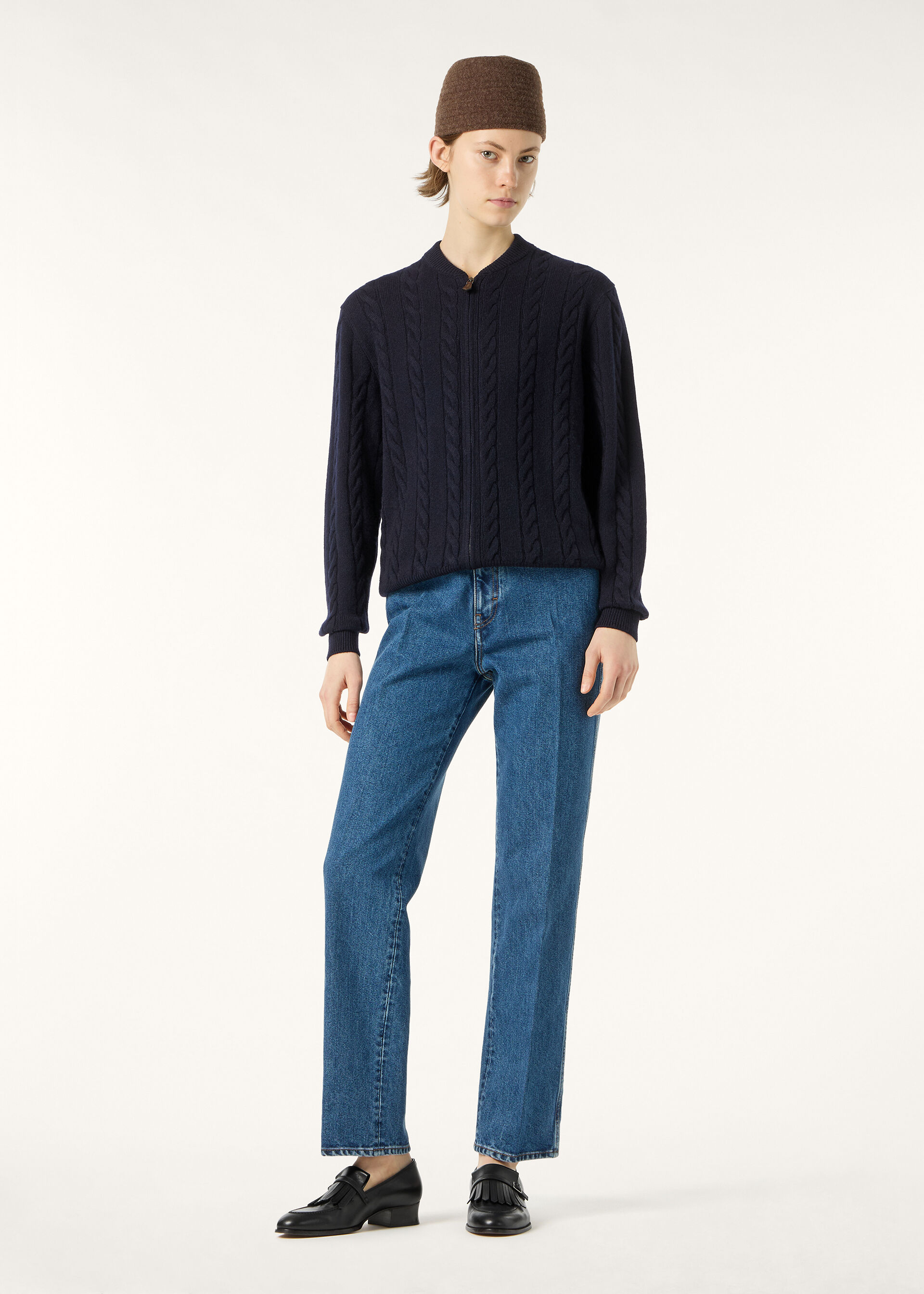 CEDAR BOMBER SWEATER CASH GG 8