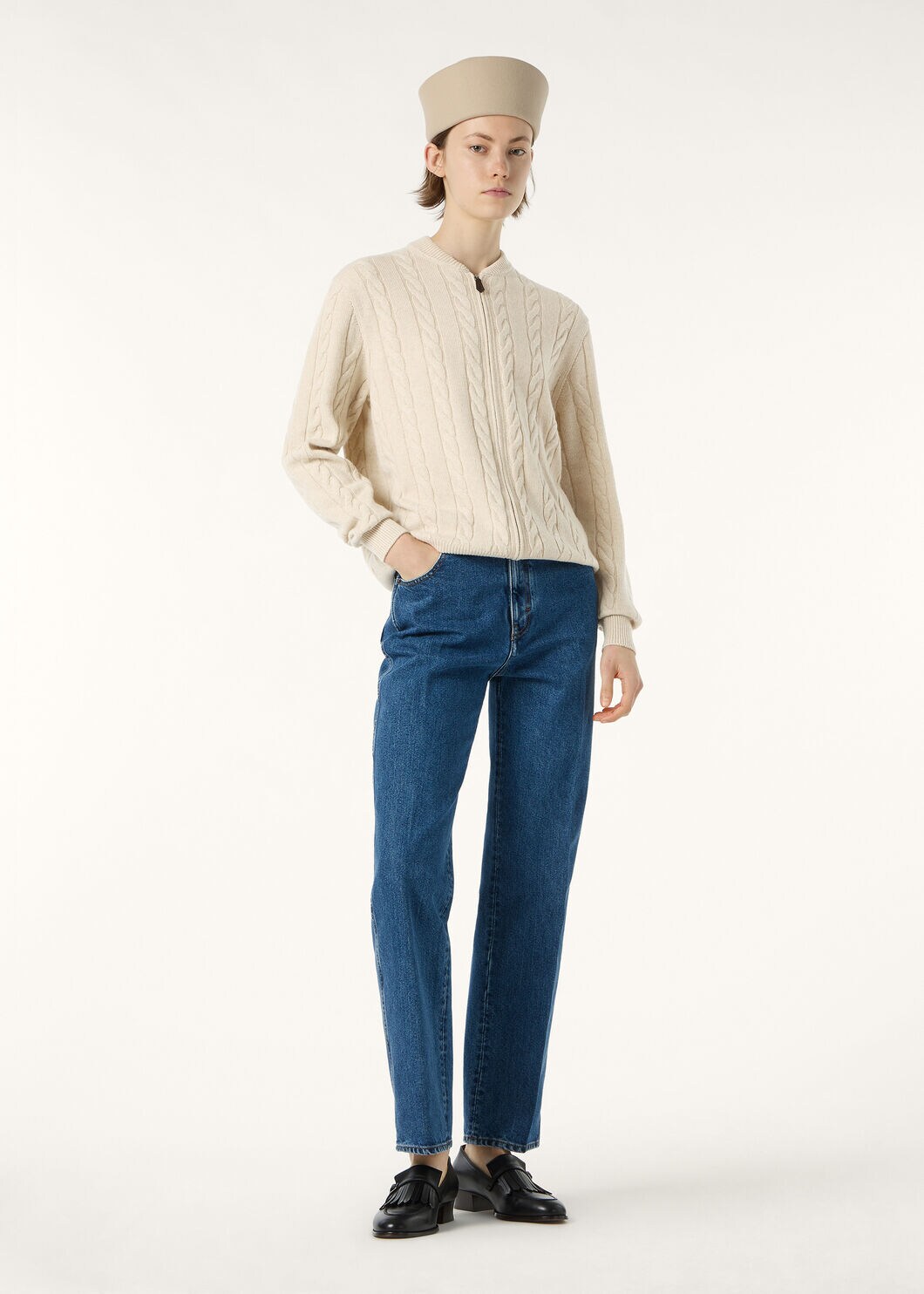 CEDAR BOMBER SWEATER CASH GG 8