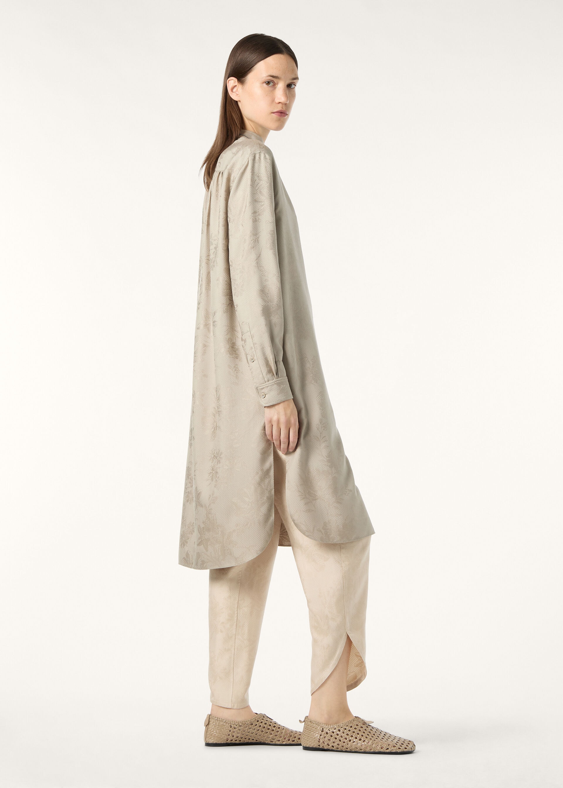 CATLIN DRESS ANEMONE SILK JACQUARD