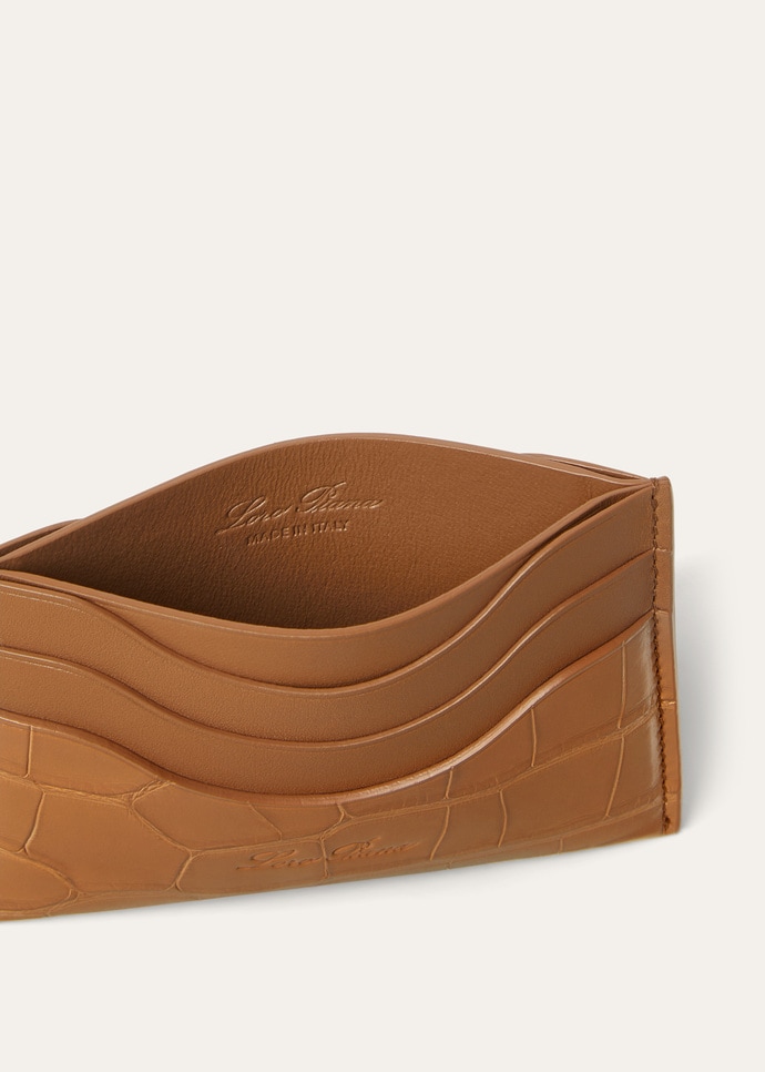 EXTRA CARDHOLDER ROUNDED LTHR/GLAZED ALLIGATOR_FAQ9512_E0HN_NR_4