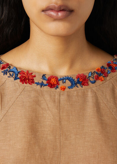 MINA EMBROIDERED DRESS SOLAIRE
