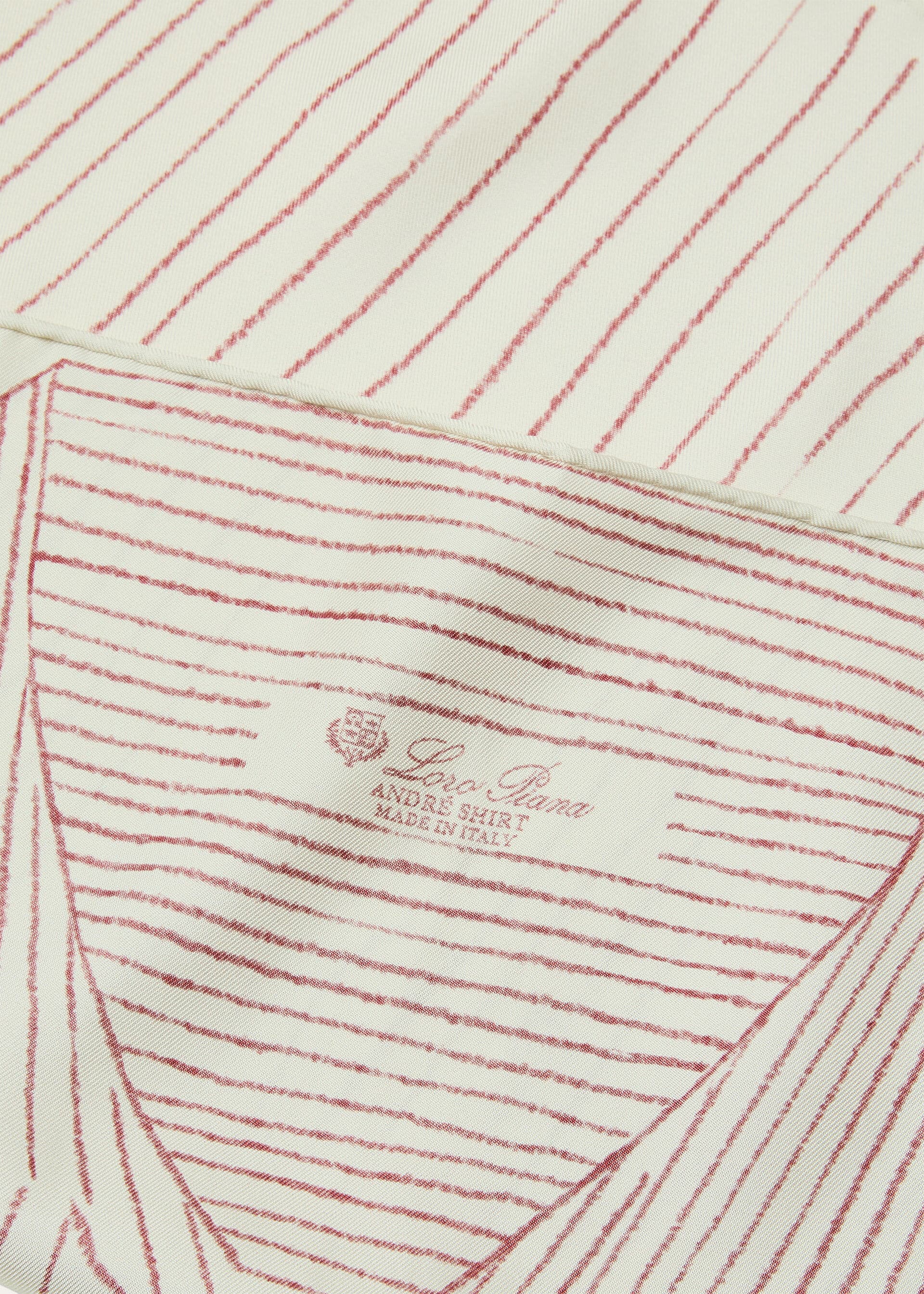 LORO PIANA ANDRE' SHIRT FOULARD 45 SILK TWILL