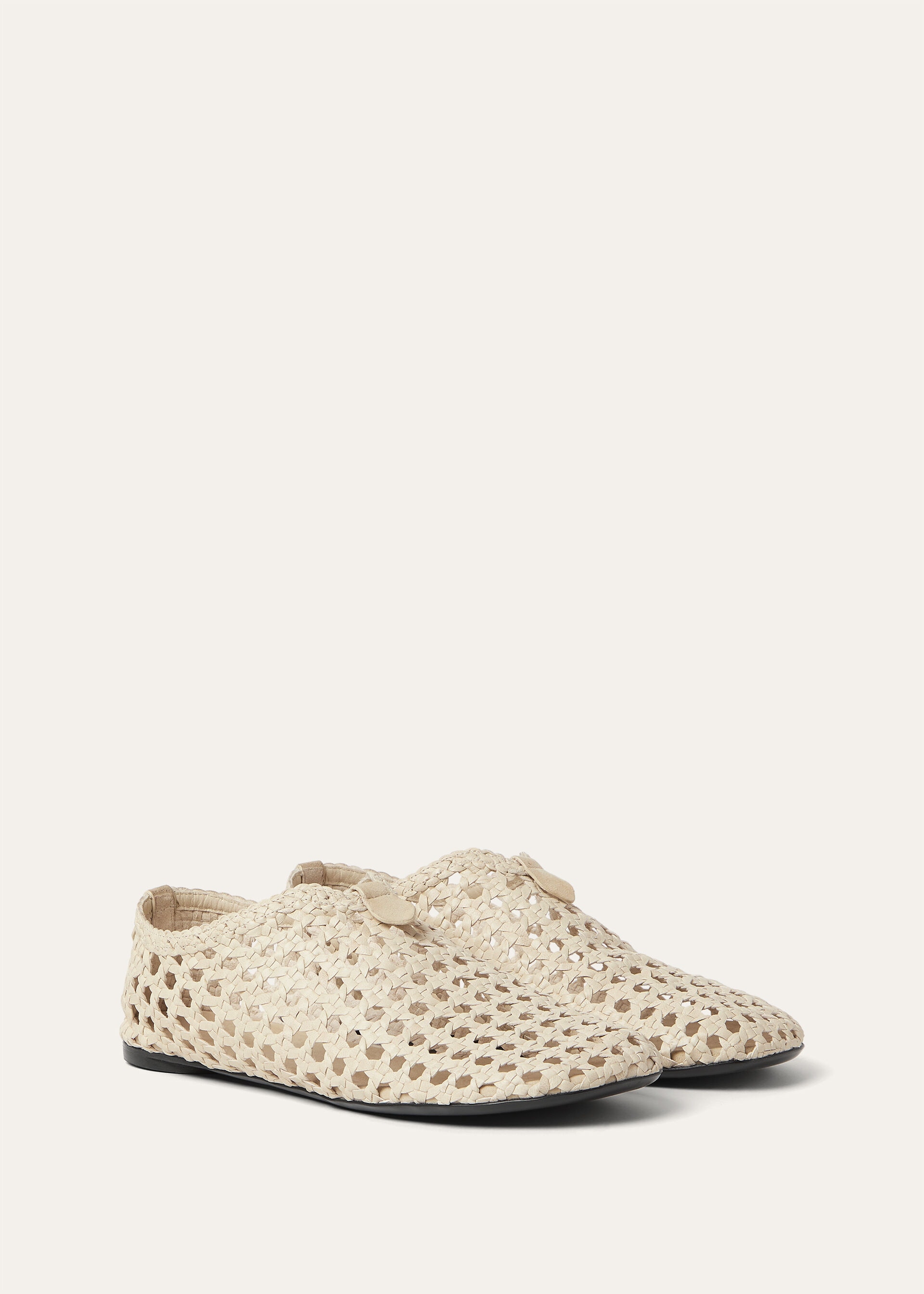 FLOATY FLAT WOVEN GOAT LEATHER