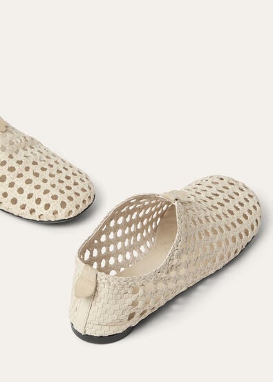 FLOATY FLAT WOVEN GOAT LEATHER