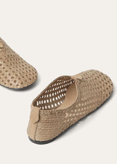 FLOATY FLAT WOVEN GOAT LEATHER