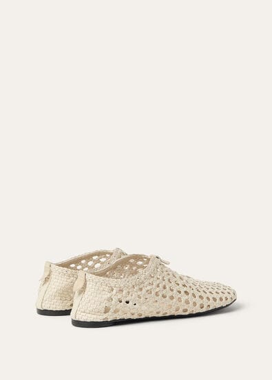 FLOATY FLAT WOVEN GOAT LEATHER