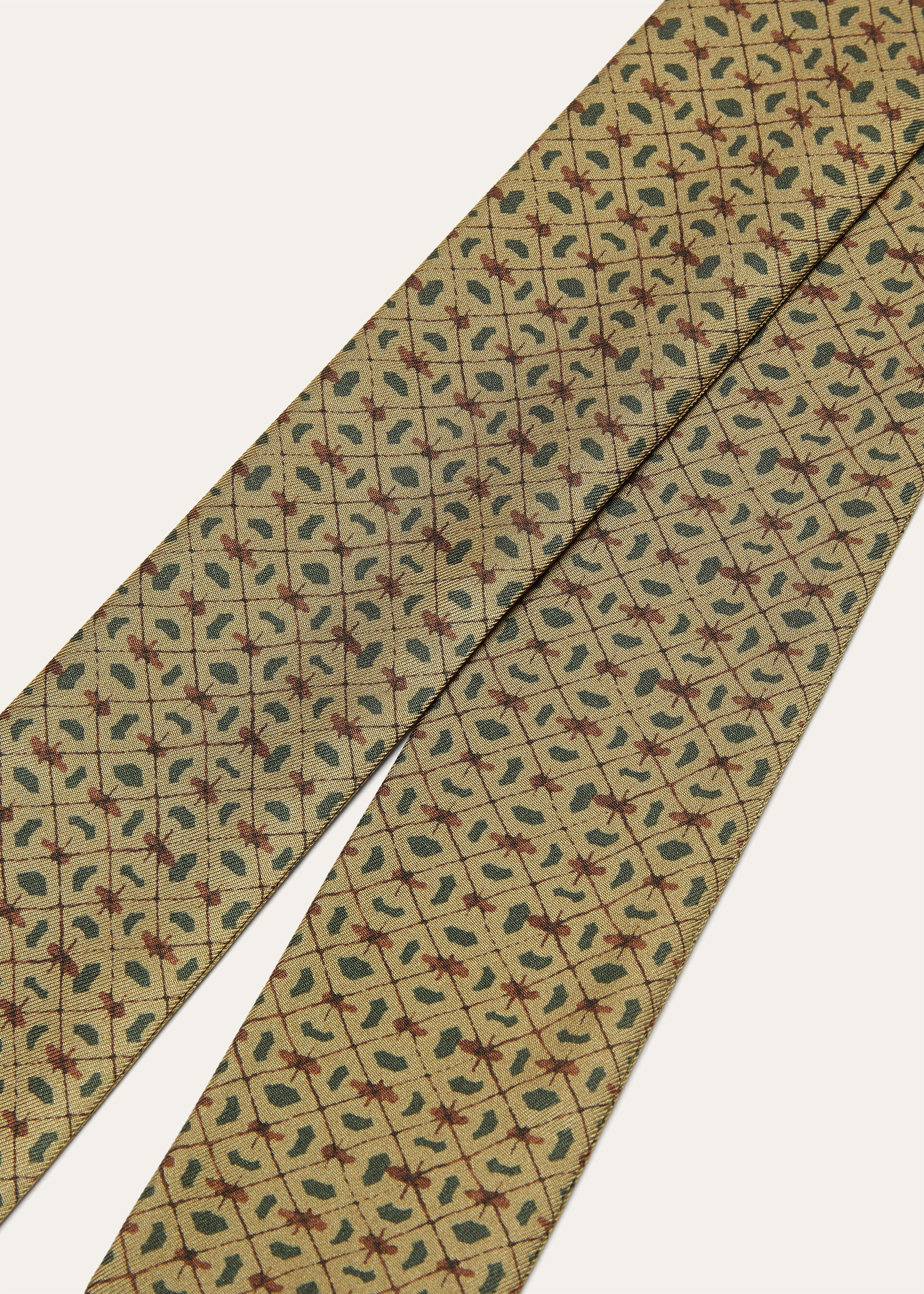 GOLDEN BEES TIE BAND 108 SILK TWILL