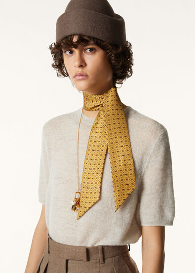 GOLDEN BEES TIE BAND 108 SILK TWILL