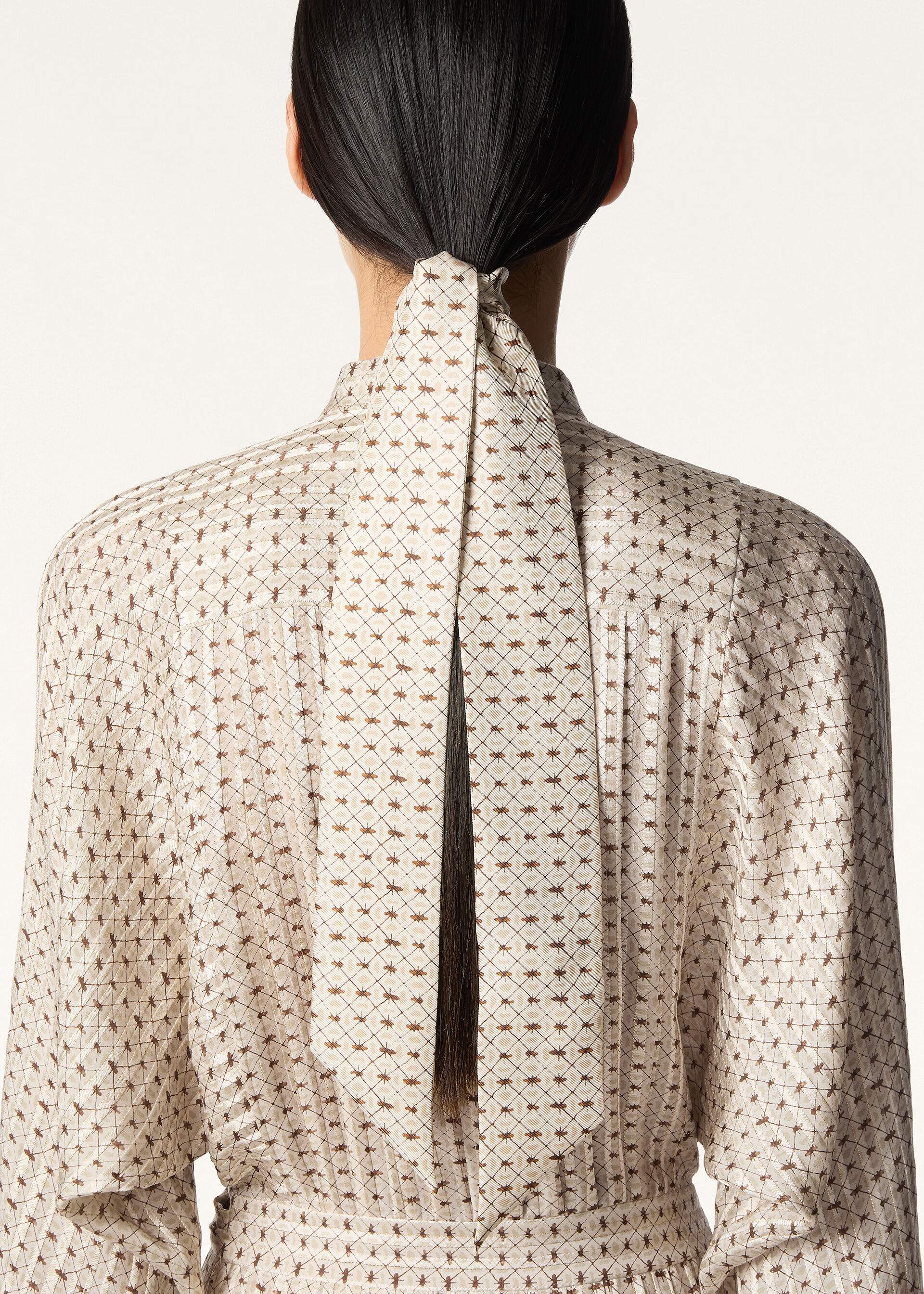 GOLDEN BEES TIE BAND 108 SILK TWILL