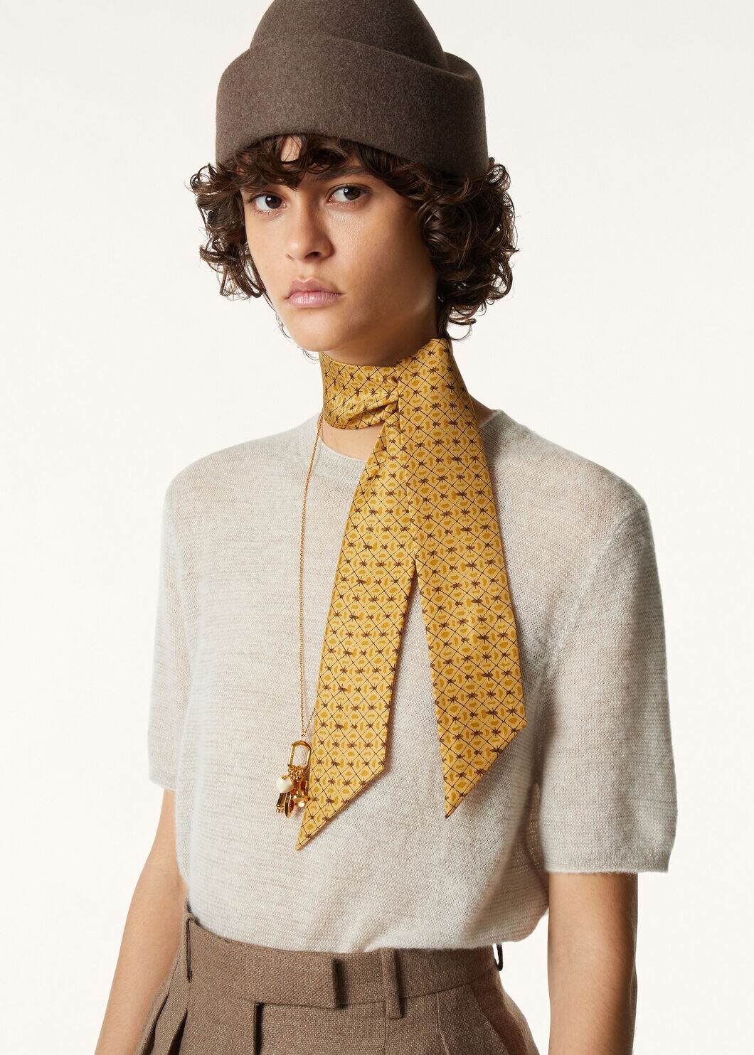 GOLDEN BEES TIE BAND 108 SILK TWILL