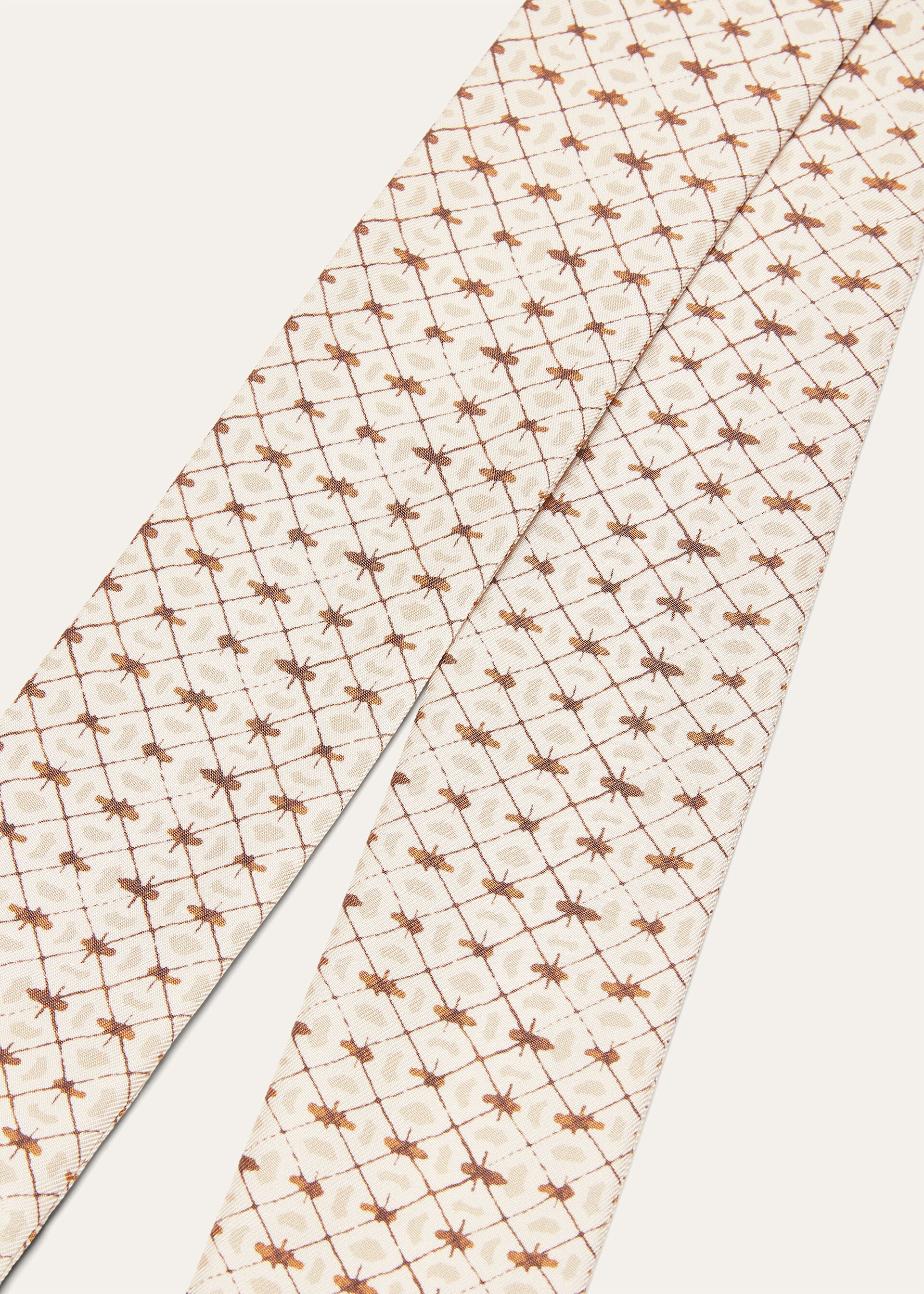 GOLDEN BEES TIE BAND 108 SILK TWILL
