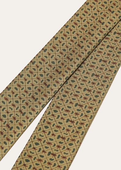 GOLDEN BEES TIE BAND 108 SILK TWILL