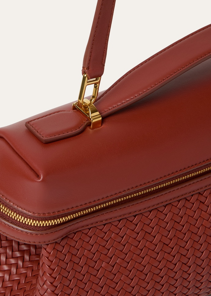 EXTRA SOFTY BAG L33 BRAIDED ROUNDED LEATHER_FAQ9848_P0AI_NR_6