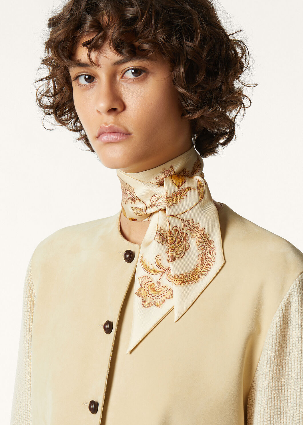 DAFFODIL GARDEN TIE BAND 108 SILK TWILL