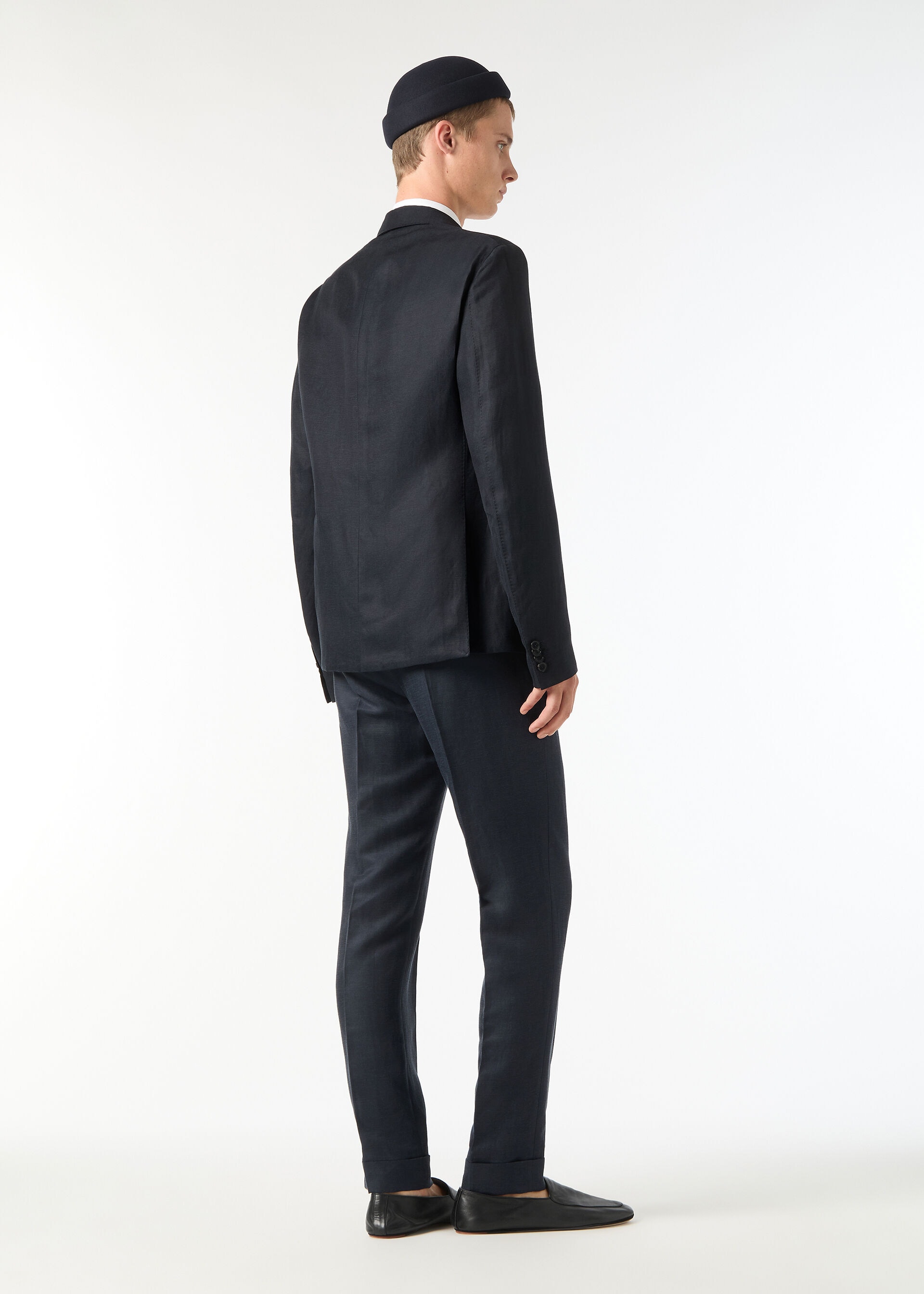 TORINO NOTCH SB LIGHT JACKET LINEN SILK