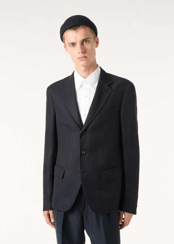 TORINO NOTCH SB LIGHT JACKET LINEN SILK_FAQ9933_W000_3