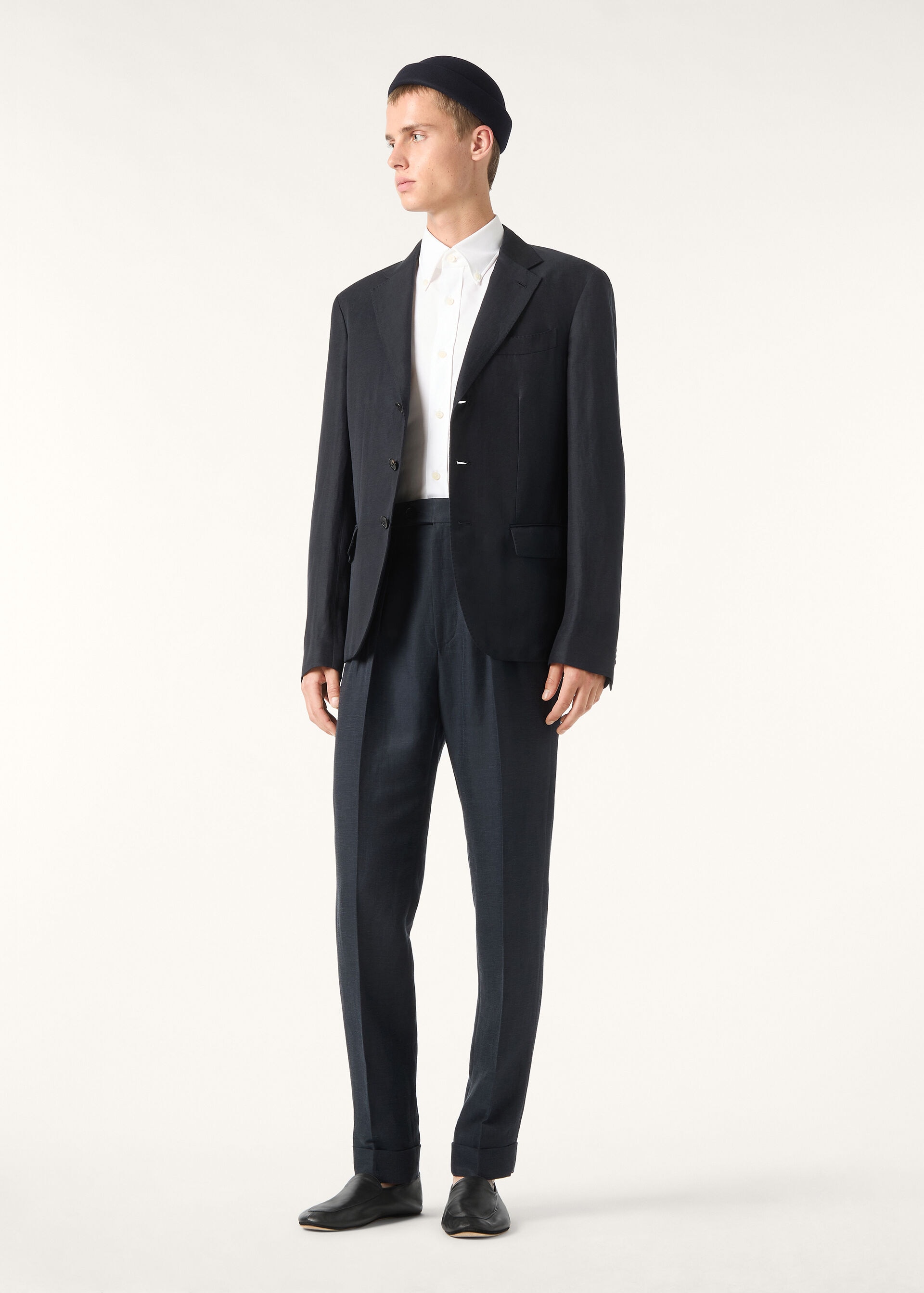 TORINO NOTCH SB LIGHT JACKET LINEN SILK