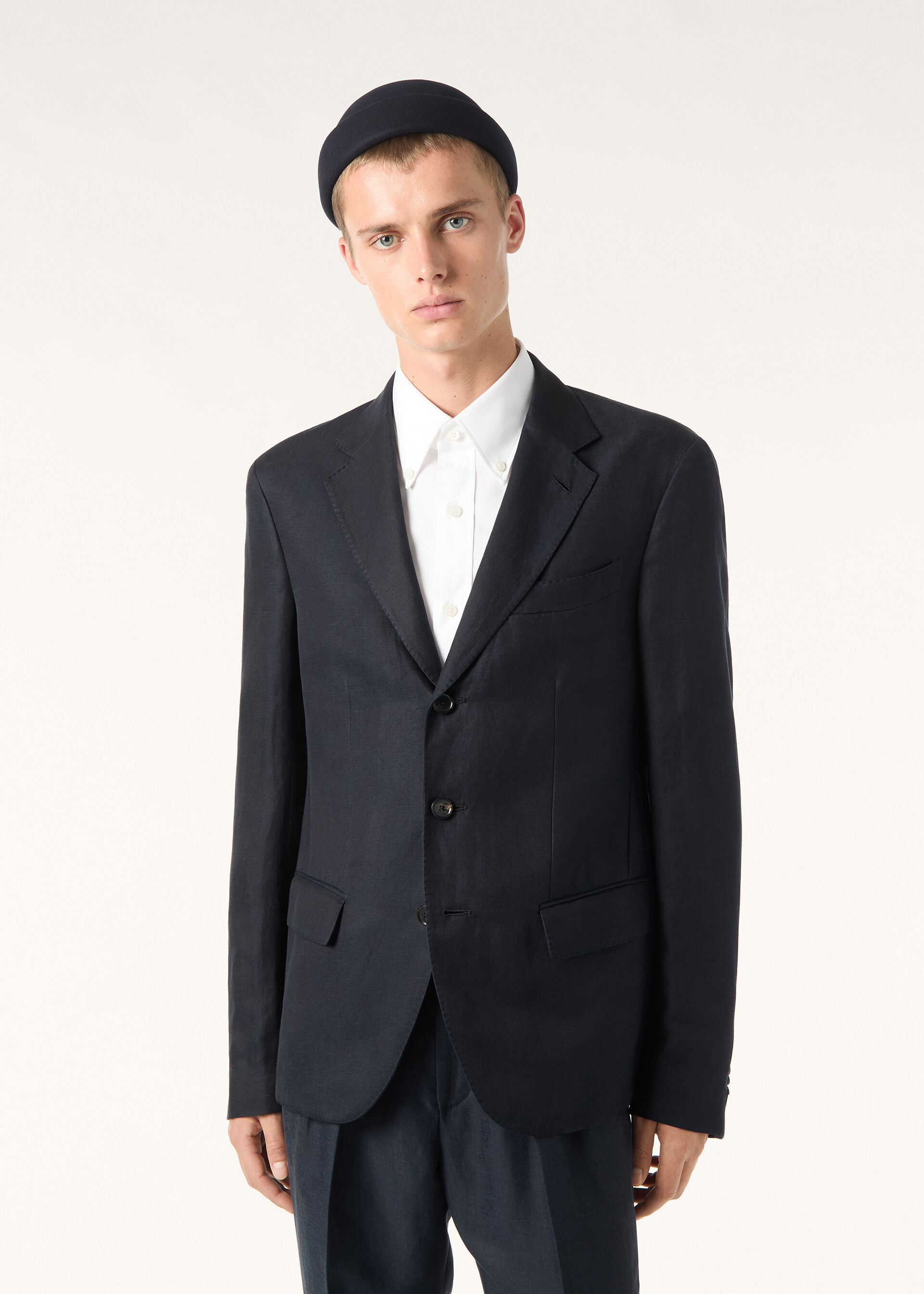 TORINO NOTCH SB LIGHT JACKET LINEN SILK