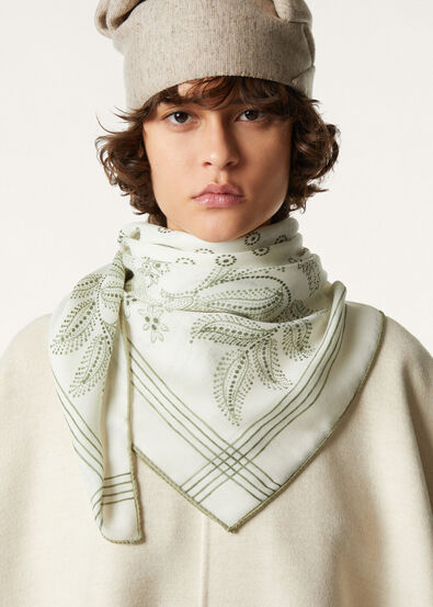 DAISY BANDANA FOULARD 90 WOOL