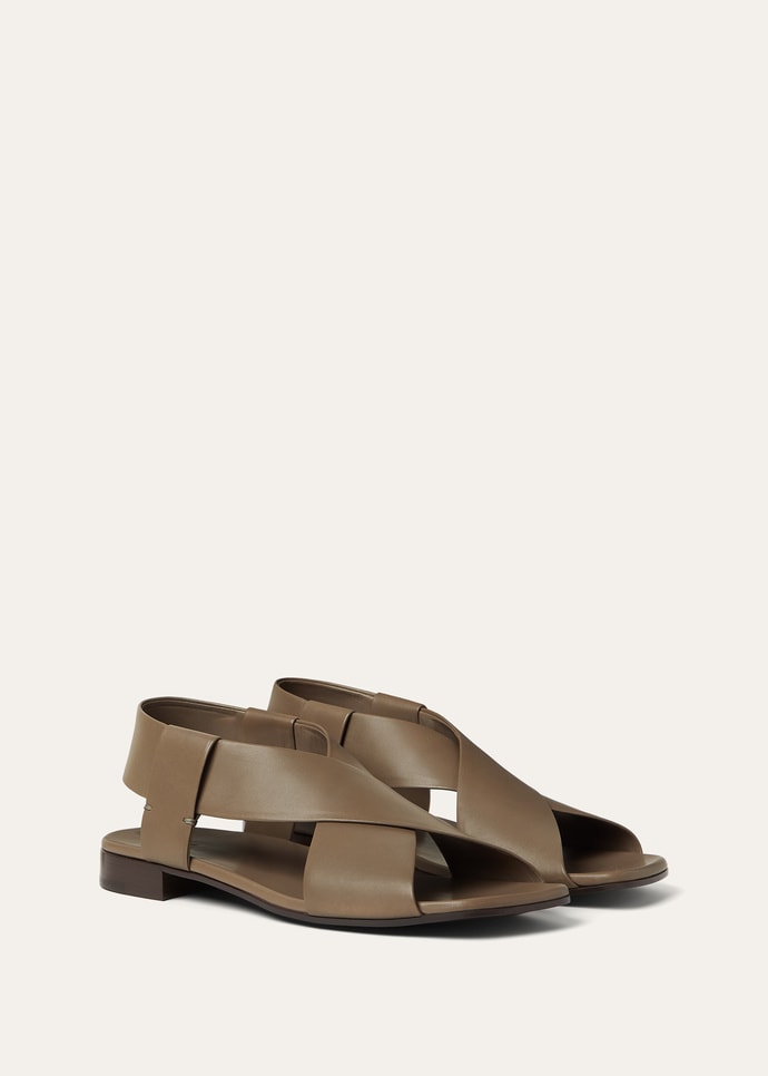 MARGE FLAT SANDAL NATURAL LAMBSKIN_FAQ9992_H1A0_3