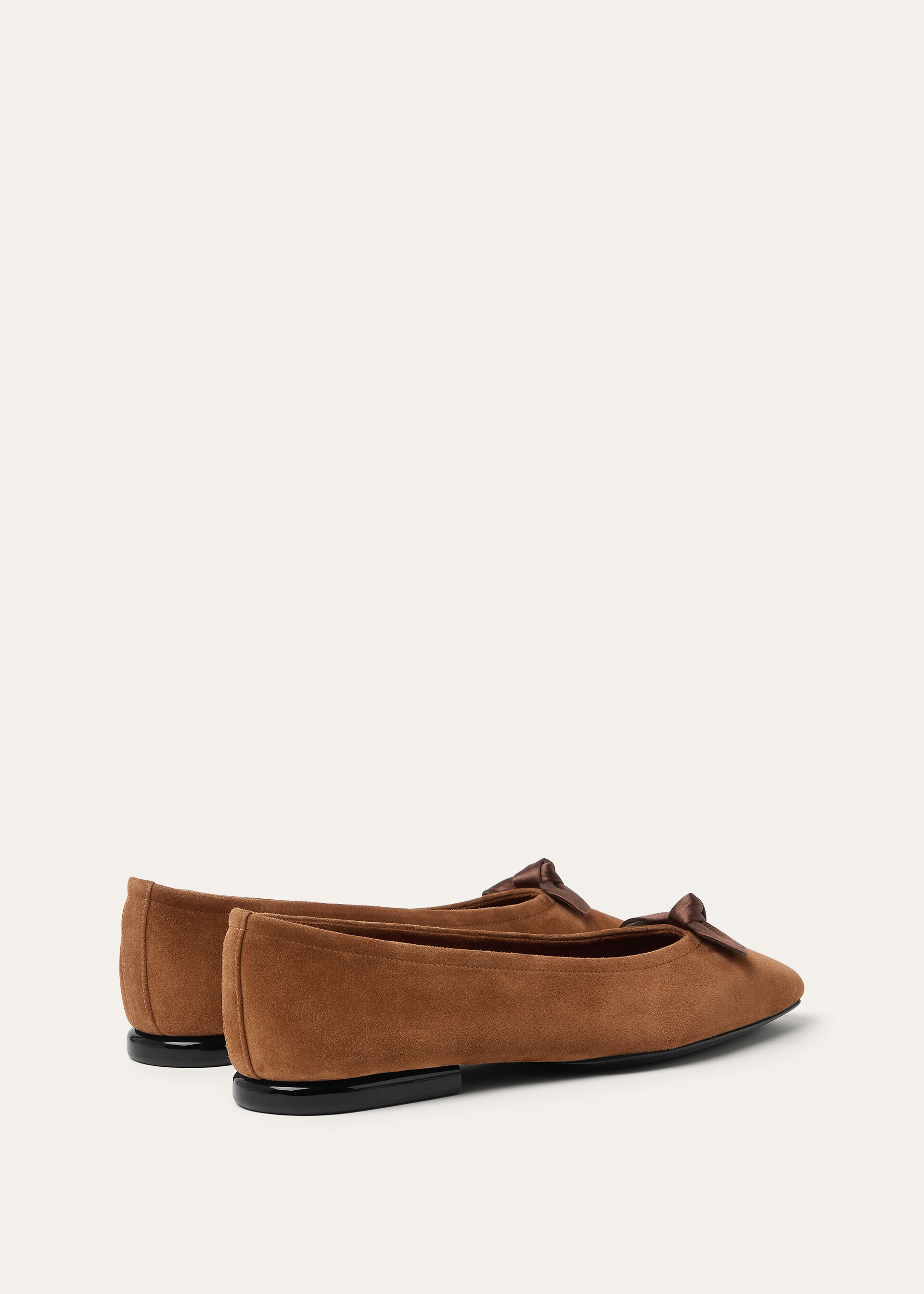PRIMULA BOW BALLERINA SUEDE CASHMERE