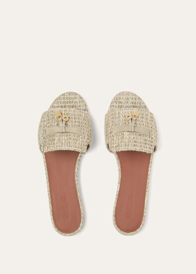 SUMMER CHARMS FLAT MULE HOLIDAY METARILLIC T AF