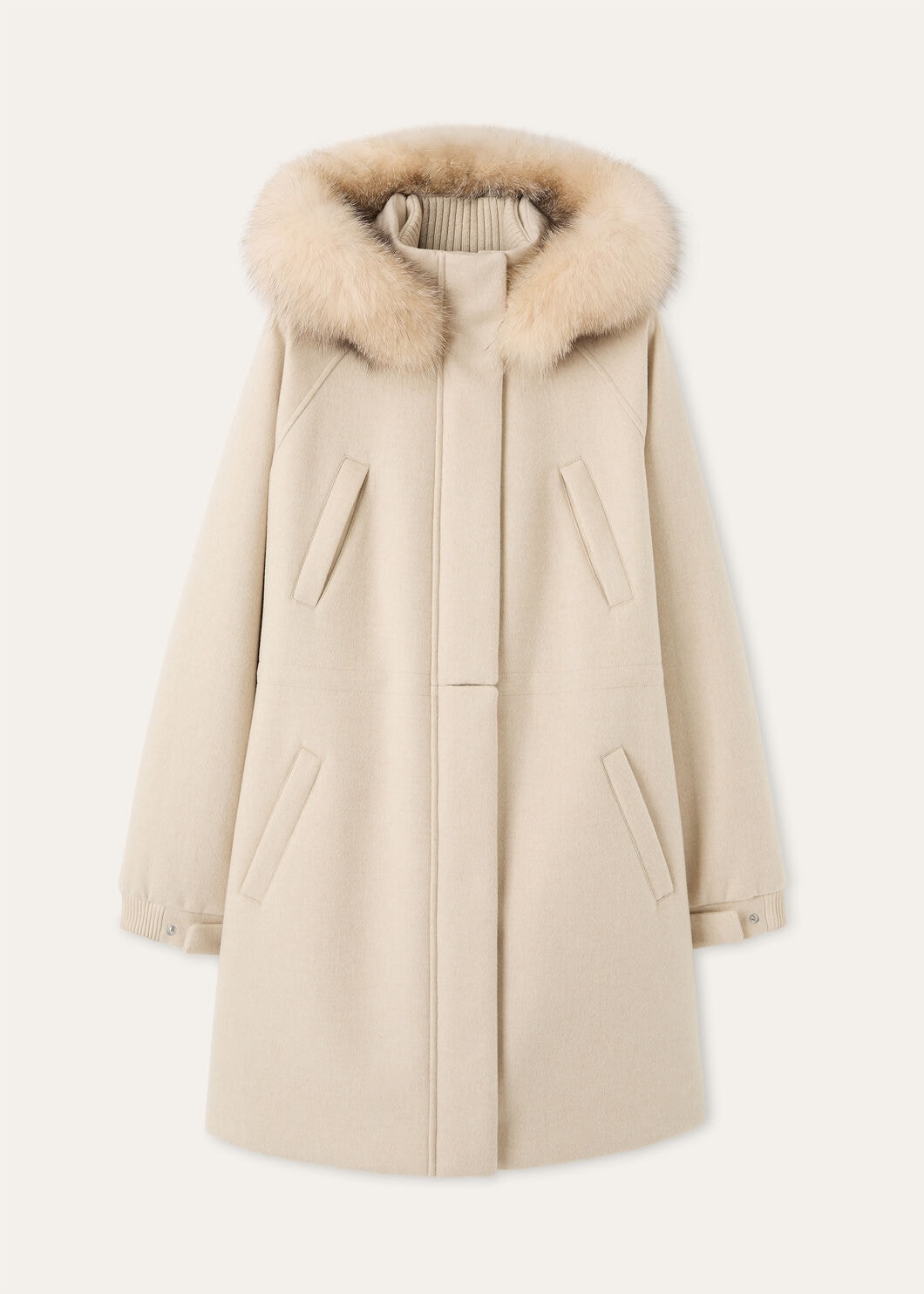 GIUB. LORO PIANA ICERY LONG CASH STORM CAPP.VOLPE