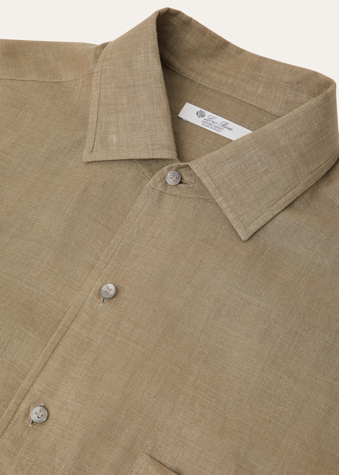 新品　ロロピアーナ　アンドレ　シャツ　44 André Shirt Linen Juta | Loro Piana CC