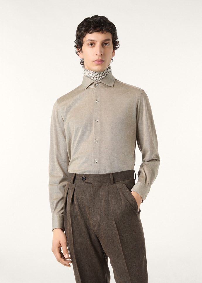 ANDREW SHIRT LIGHT COTTON OXFORD_FAG3494_D0XG_3