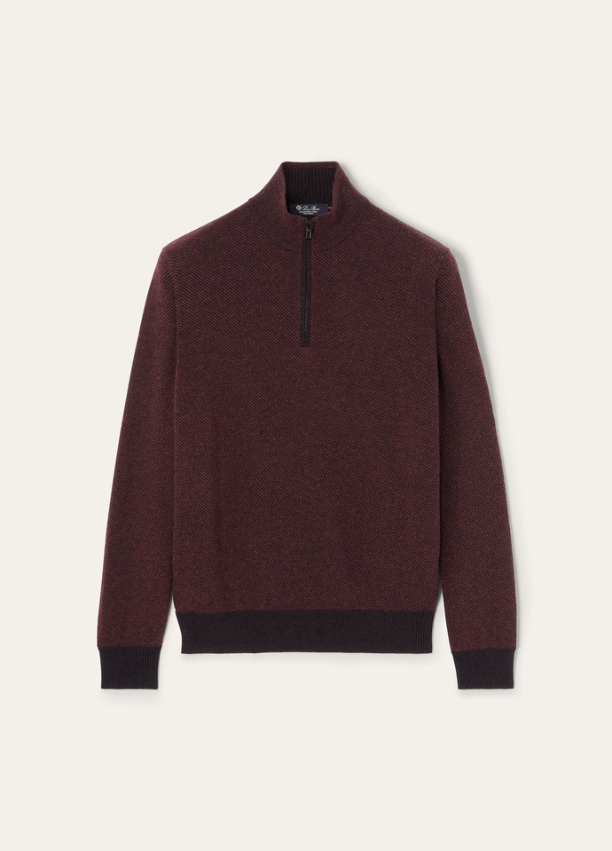 Loro Piana ダークブラウン ジャンパー LORO PIANA Mitty reversible two-tone quilted shell down
