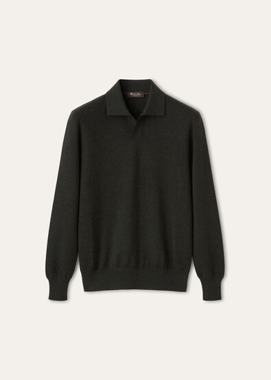 EMPIRE WISH WOOL POLO BUTTONLESS GG 18