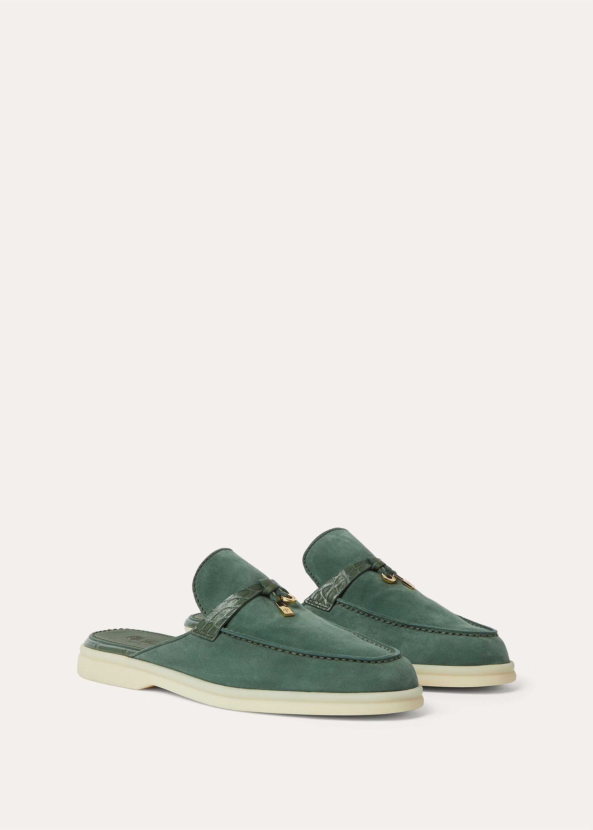 BABOUCHE CHARMS WALK SUEDE ALLIGATOR