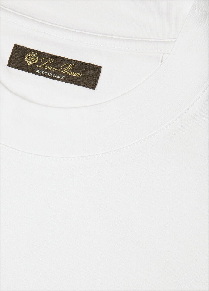 Loro Piana｜ (FAM8924 1005) Ray T-Shirt Cotton Optical White | Loro Piana US