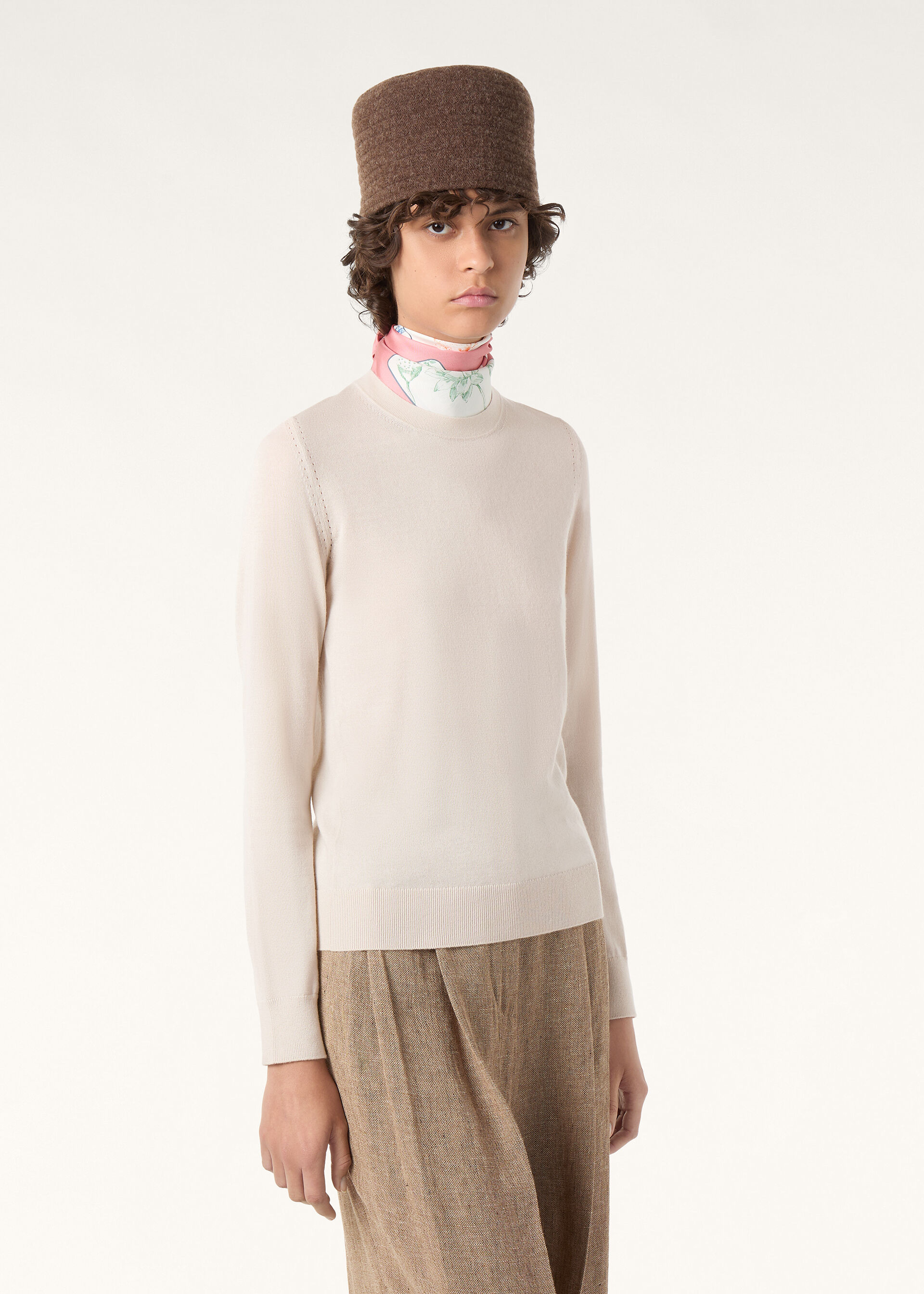 PIUMA CREWNECK SWEATER TOP CASH GG 18