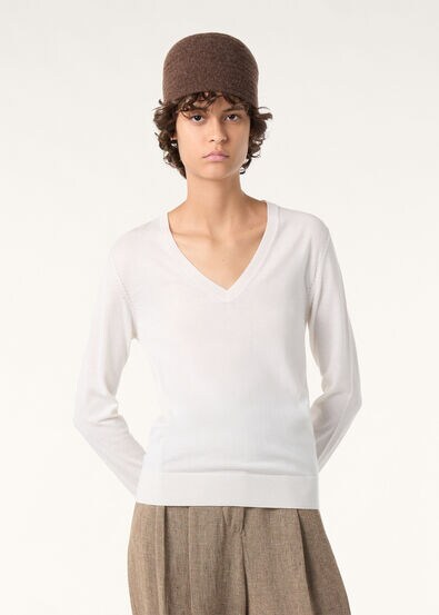 NEO PIUMA V NECK SWEATER CASHMERE GG 18