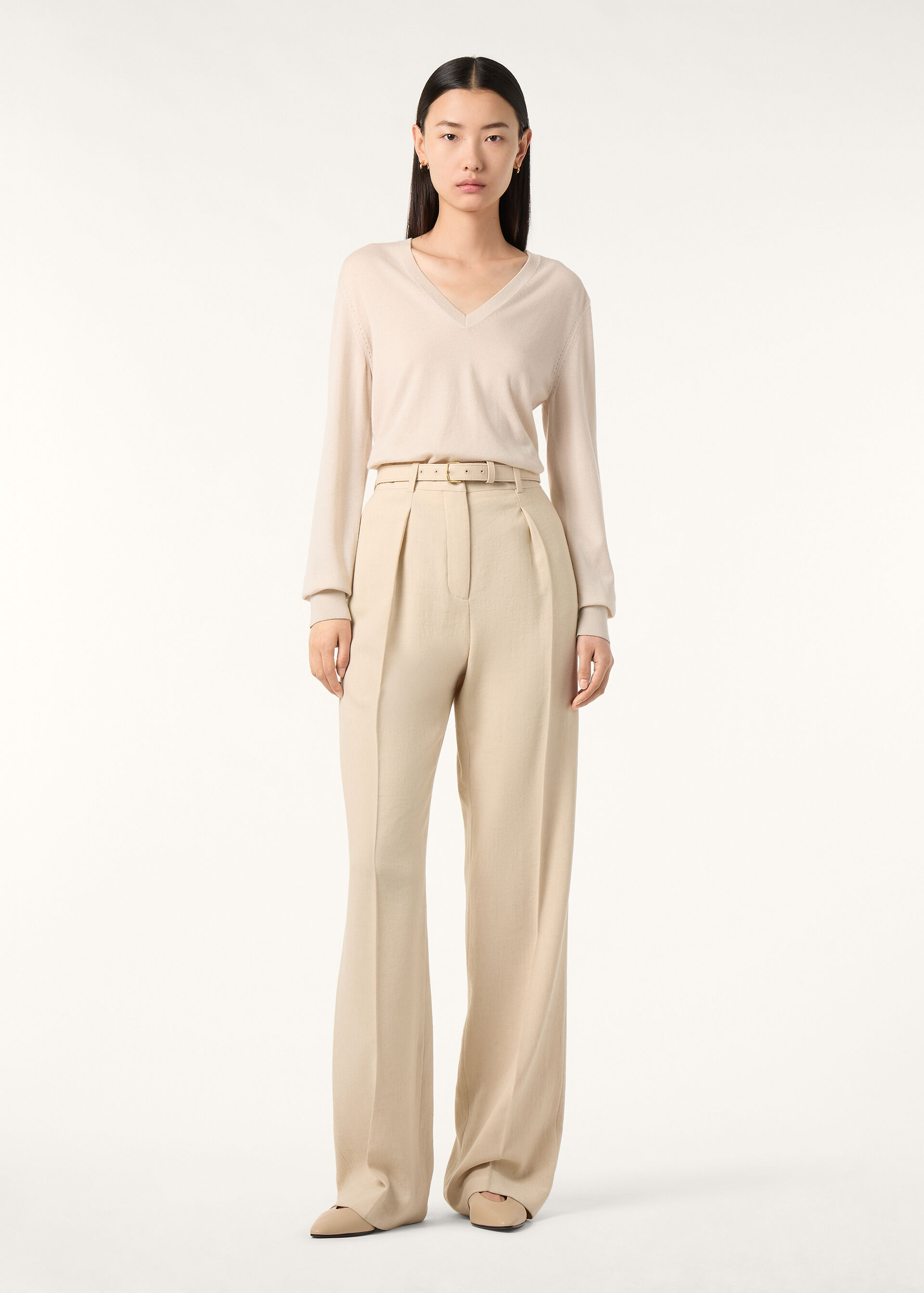 NEO PIUMA V NECK SWEATER CASHMERE GG 18
