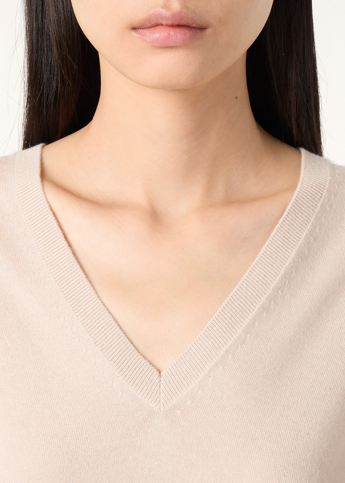 NEO PIUMA V NECK SWEATER CASHMERE GG 18_FAM9051_A314_2