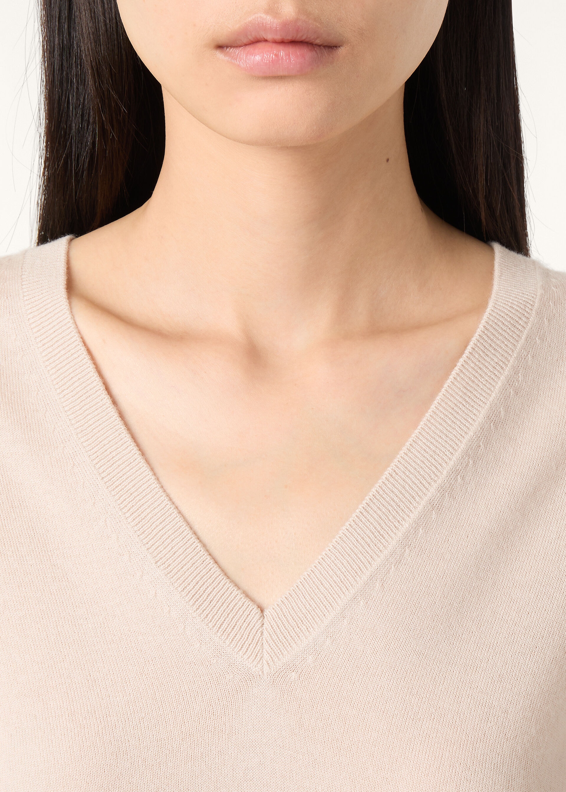 NEO PIUMA V NECK SWEATER CASHMERE GG 18