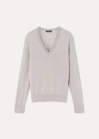 NEO PIUMA V NECK SWEATER CASHMERE GG 18