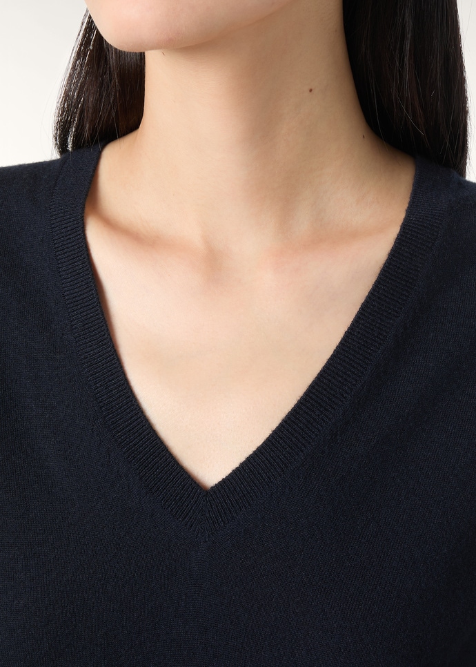 NEO PIUMA V NECK SWEATER CASHMERE GG 18_FAM9051_W000_2