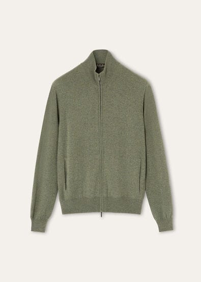 CLASSIC BABY CASHMERE BOMBER SWEATER ZIP GG 12