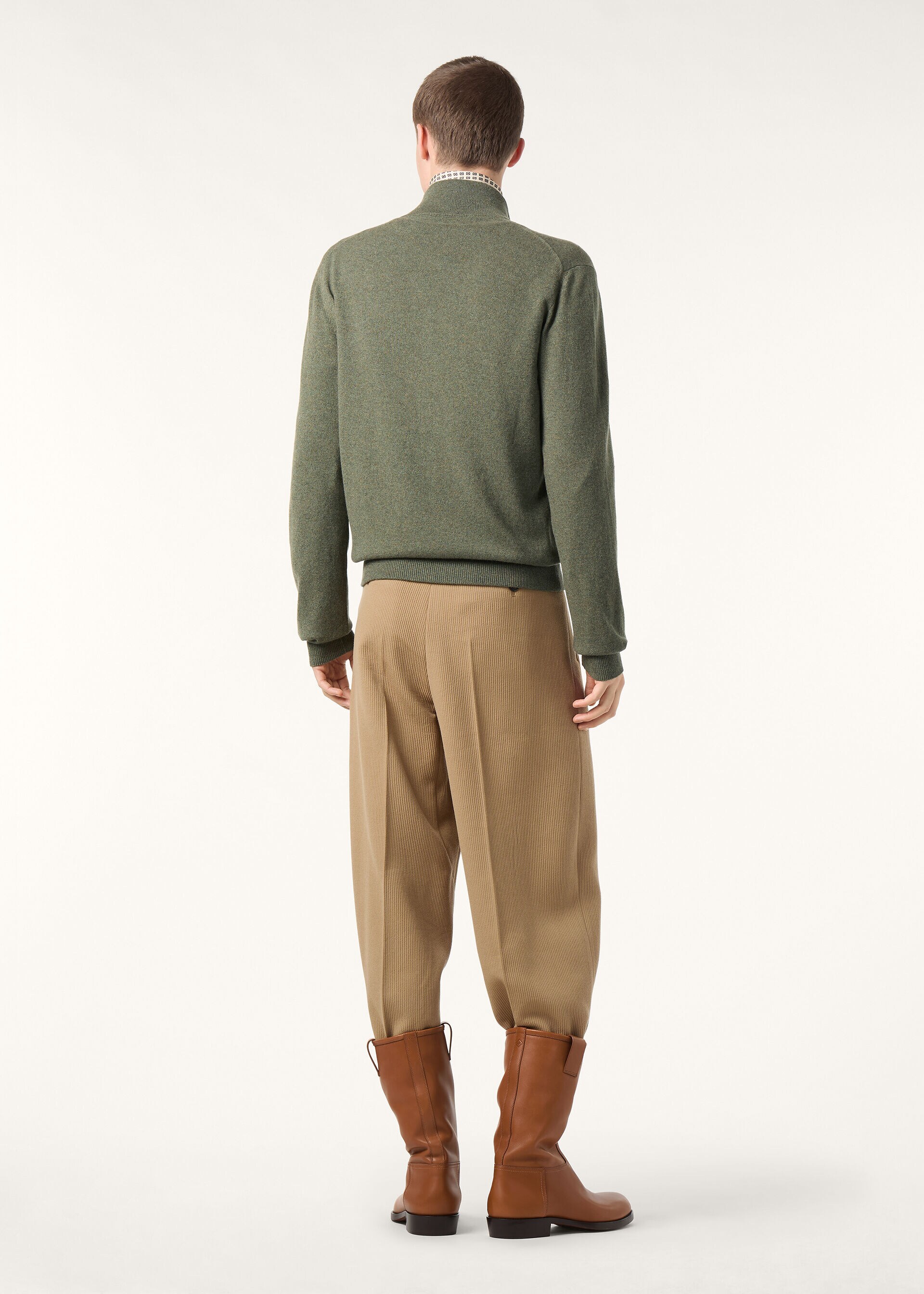 CLASSIC BABY CASHMERE BOMBER SWEATER ZIP GG 12