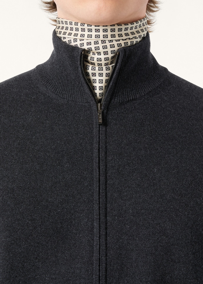 CLASSIC BABY CASHMERE BOMBER SWEATER ZIP GG 12_FAM9318_M047_2