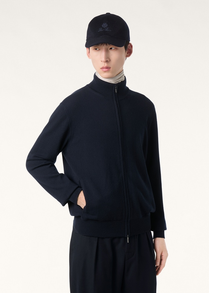 CLASSIC BABY CASHMERE BOMBER SWEATER ZIP GG 12_FAM9318_W000_3