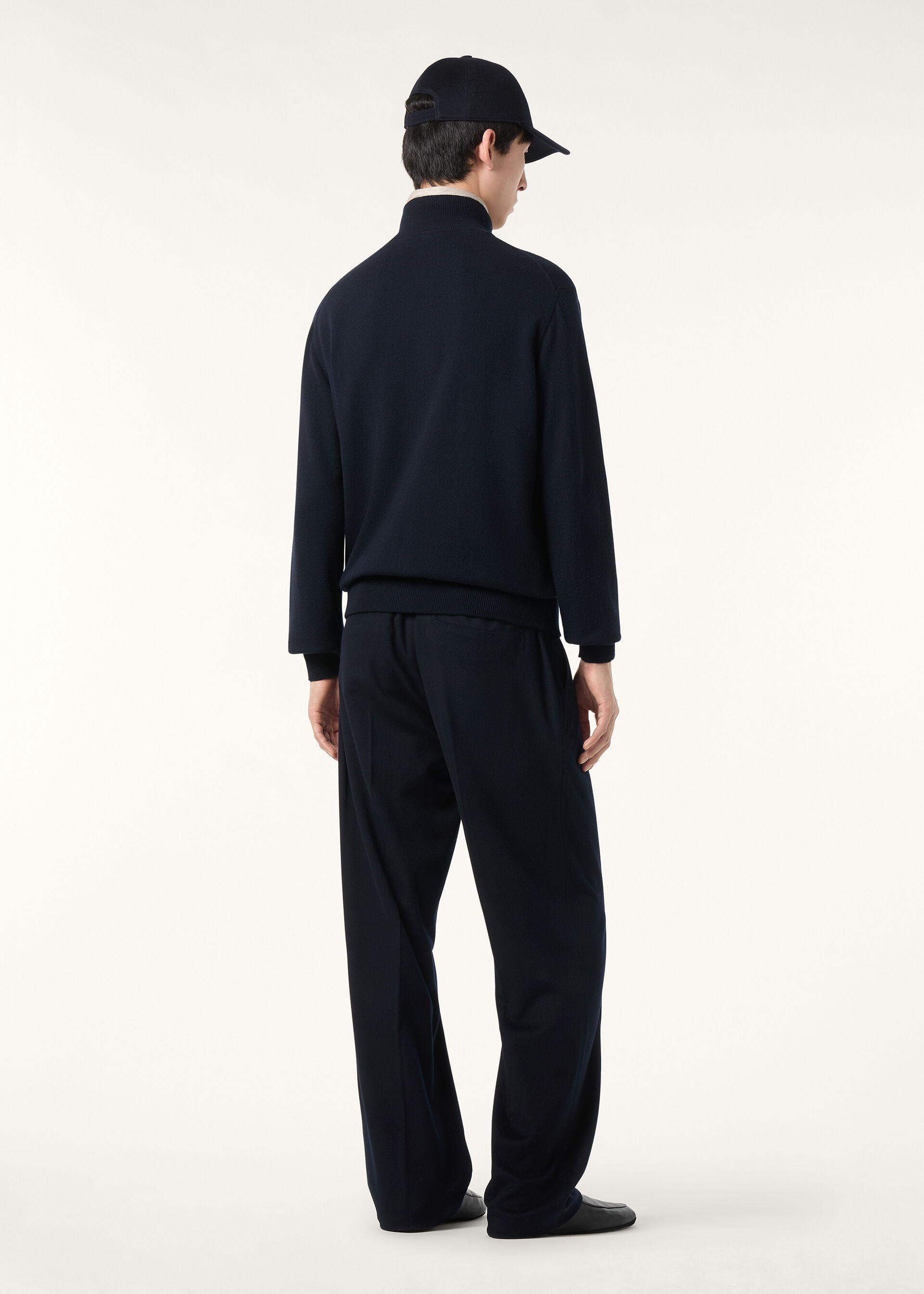 CLASSIC BABY CASHMERE BOMBER SWEATER ZIP GG 12