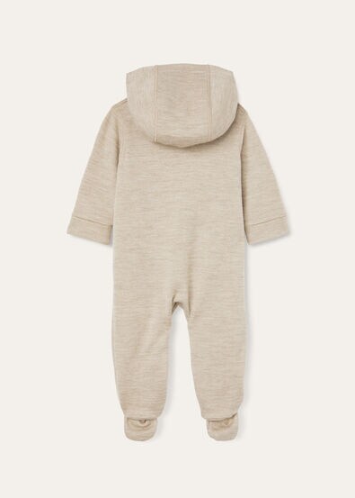 TENDERNESS HOODED BABYSUIT CASH