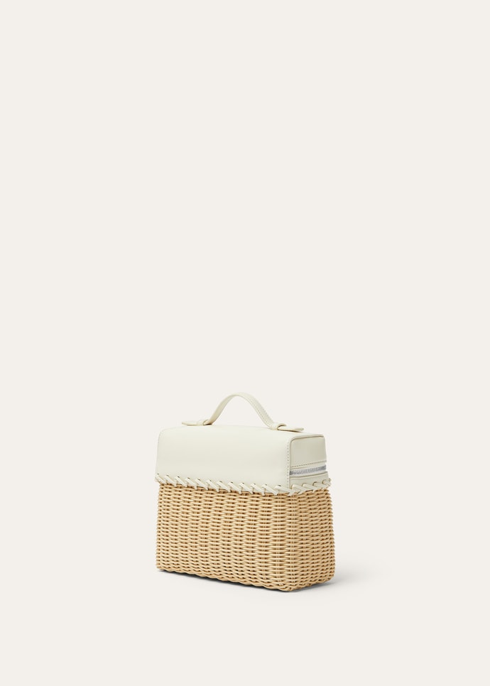 EXTRA POCKET L19 NORTH SOUTH WICKER/ROUNDED CALF_FAN5321_B4K9_NR_4