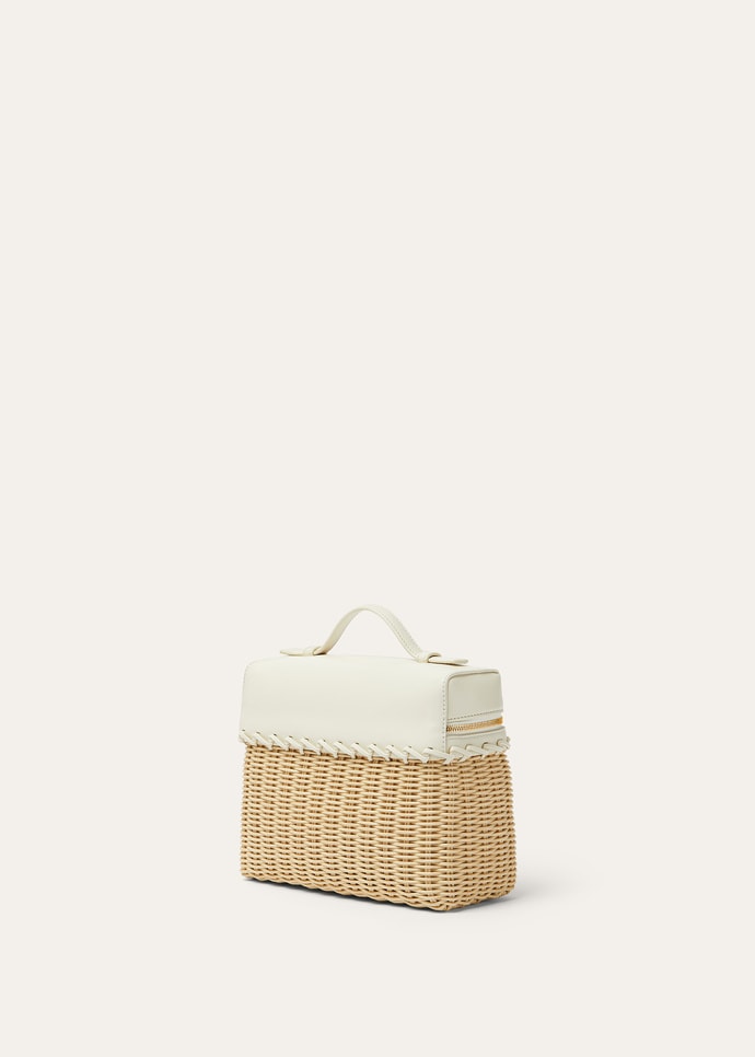 EXTRA POCKET L19 NORTH SOUTH WICKER/ROUNDED CALF_FAN5321_B4KA_NR_2